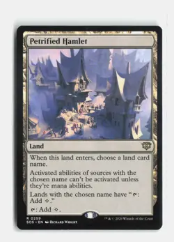Petrified Hamlet 259 Secrets of Strixhaven MTG NM - Image 1