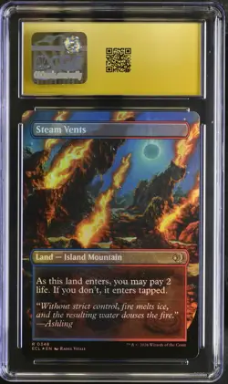 STEAM VENTS Lorwyn Eclipsed Borderless Reversible Foil Rare CGC Pristine 10 MTG - Image 2