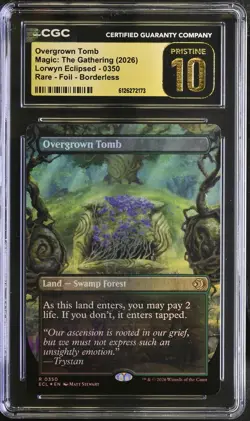 OVERGROWN TOMB Lorwyn Eclipsed Borderless Reversible Foil CGC Pristine 10 MTG - Image 1