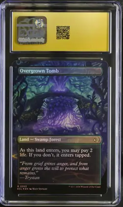 OVERGROWN TOMB Lorwyn Eclipsed Borderless Reversible Foil CGC Pristine 10 MTG - Image 2