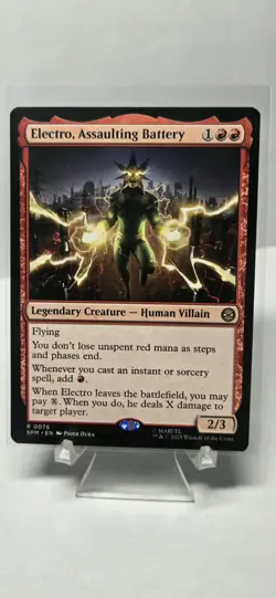 Electro Assaulting Battery Rare – MTG Spider‑Man Universes Beyond – NM Marvel - Image 1