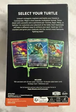 MAGIC The Gathering "Turtle Power" Teenage Mutant Ninja Turtles Commander Deck - Image 2