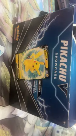 2022 Pokemon Pikachu V Showcase Pikachu V Promo Card & 3 Booster Packs NIB - Image 1