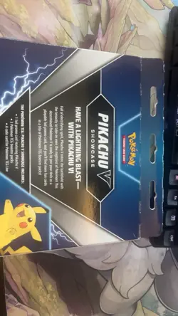 2022 Pokemon Pikachu V Showcase Pikachu V Promo Card & 3 Booster Packs NIB - Image 2