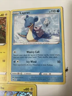 Pokemon McDonald's Promos 2022: Pikachu Holo, Tynamo, Lapras. Lot Of 3 - Image 3