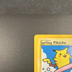 Pokemon TCG Surfing Pikachu Promo Regular 28 50 HP Basic Nintendo 2001 - Image 2