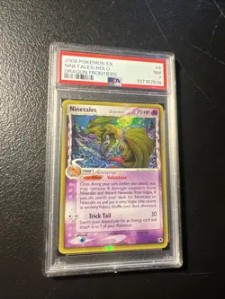 Pokemon Ninetales #8 Ex Dragon Frontiers Delta Species PSA 7 - Image 1