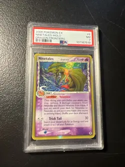 Pokemon Ninetales #8 Ex Dragon Frontiers Delta Species PSA 7 - Image 2