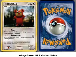 2007 Pokemon, D&P Mysterious Treasures, #105/123 Teddiursa Lv. 20, Common - Image 1