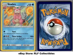 2019 Pokemon, S&M Unbroken Bonds, #43/214 Slowbro, Holo Rare - Image 1