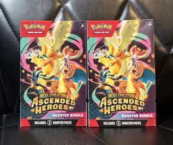 2x Pokemon TCG Ascended Heroes Booster Bundle New Sealed Lot - Image 1