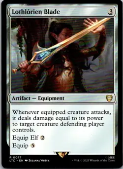 Magic the Gathering HP Lothlorien Blade The Lord of the Rings Commander MTG - Image 1