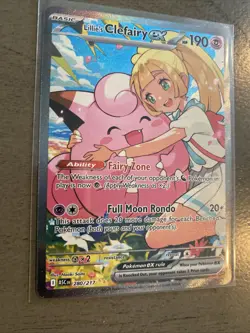 Pokemon Lillie's Clefairy ex Full Art Holo Special Illustration Rare EN 184/159… - Image 4