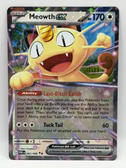 Meowth ex 062/088 Perfect Order NM Double Rare Holo Pokemon TCG - Image 1