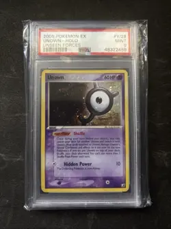 Pokemon PSA 9 MINT Unown Y/28 EX Unseen Forces Holofoil Rare 2005 - Image 1