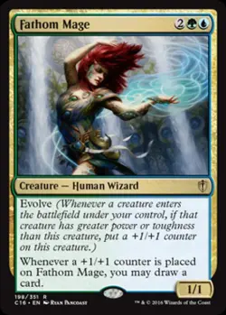 Fathom Mage - Light Play MTG Commander 2016 Edition - Image 1
