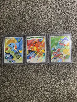 Pokemon TCG First Partner Illustration Gen 1 Kanto Starters Set Mint/Near Mint - Image 1