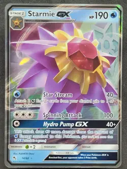 Starmie GX 14/68 Ultra Rare Hidden Fates Pokemon TCG - Image 1