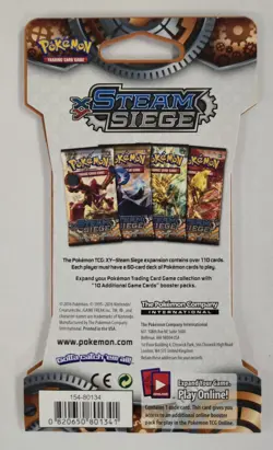 2016 Pokemon XY Steam Siege Factory Sleeved Booster Pack Yveltal Break Art - Image 2