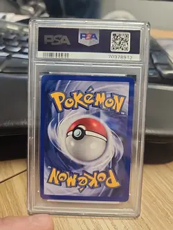 1999 POKEMON GAME SHADOWLESS #1 ALAKAZAM-HOLO PSA 7 - Image 4