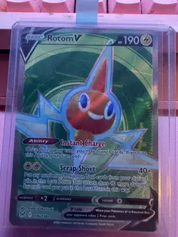 Pokemon TCG Rotom V 176/196 Lost Origin Ultra Rare Full Art NM - Image 1
