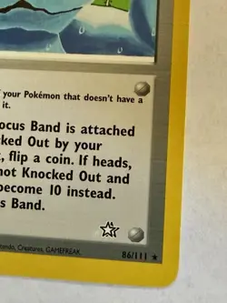 Pokemon Focus Band 86/111 Neo Genesis Regular - Image 5