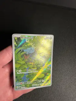 Pokemon TCG Bulbasaur 166/165 Scarlet & Violet 151 Illustration Rare MP - Image 5