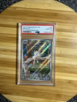Pokemon TCG Meowth 106/094 Phantasmal Flames Illustration Rare PSA GEM MINT 10 - Image 1