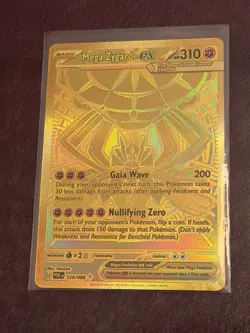 Pokemon Mega Zygarde EX Gold Mega Hyper Rare 124/88 Perfect Order - Image 3