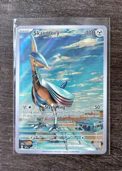 SKARMORY (209/191) - Pokemon TCG - SURGING SPARKS - Illustration Rare Holo (NM) - Image 1