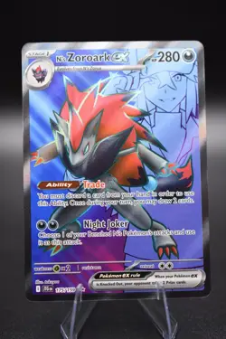 Pokemon TCG N's Zoroark ex 175/159 Sv09: Journey Together Holo NM Ungraded - Image 1