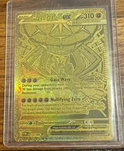 Pokemon TCG Perfect Order Hyper Rare Gold Mega Zygarde EX Full Art 124/088 - Image 1