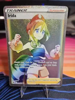 Pokemon TCG Trainer Irida Secret Rare Astral Radiance Full Art 204/189 - Image 1