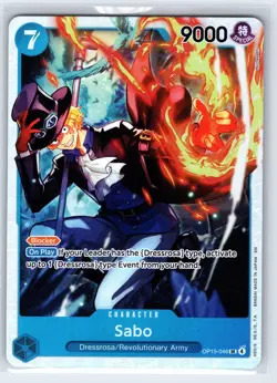 Sabo OP15-046 Super Rare Adventure on Kami's Island One Piece Foil Near Mint - Image 1