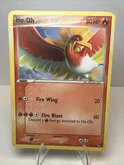 CREASED Ho-Oh 1/17 Regular/Non-Holo POP Series 5 AUTHENTIC Pokemon Card - Image 1