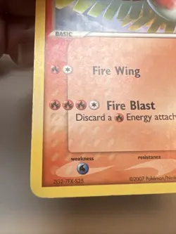 CREASED Ho-Oh 1/17 Regular/Non-Holo POP Series 5 AUTHENTIC Pokemon Card - Image 5