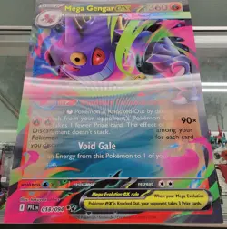 Pokemon Mega Gengar/ Charizard X EX Lenticular Phantasmal Flames Poster/ Card! - Image 1