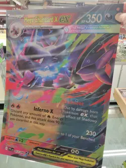 Pokemon Mega Gengar/ Charizard X EX Lenticular Phantasmal Flames Poster/ Card! - Image 2
