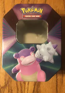 2021-2022 POKEMON TCG SLOWBRO V EMPTY TIN NO PACKS NO CARDS! - Image 1