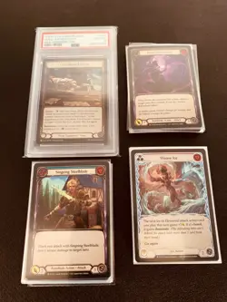 2025 Flesh and Blood Gold-Baited Hook RF + 10 Maj RF + 15 Rf r&c + 5, 3Card Sets - Image 1