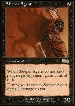 Damaged, English MTG Sleeper Agent Urza's Saga Magic the Gathering - Image 1