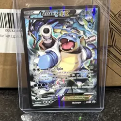 Pokemon TCG Blastoise EX XY122 Full Art Holo Black Star Promo Card - Image 1