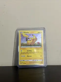 *HD FART* WHOLE SWIRL 🌀💫 HOLO BLEED Pikachu SWSH039 Ablaze Promo Pokemon Card - Image 1