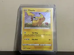 *HD FART* WHOLE SWIRL 🌀💫 HOLO BLEED Pikachu SWSH039 Ablaze Promo Pokemon Card - Image 2