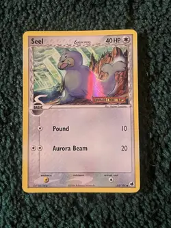 2006 Pokemon EX Dragon Frontiers 62/101 Seel Reverse Holo LP Rare Card STAMPED - Image 1