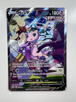 Mew v Alternate Full Art Holo Card 251/264 Swsh08: Fusion Strike NM Condition - Image 1
