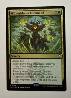 Witherbloom Command 339 SOC Commander: Secrets of Strixhaven Magic MTG NM - Image 1