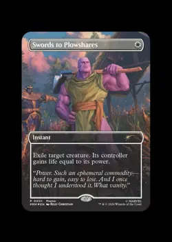 Magic the Gathering Thanos PSA Magazine Promo Swords Plowshares Marvel PREORDER - Image 1