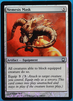 Nemesis Mask FOIL Darksteel NM Artifact Uncommon MTG CARD (ID# 502252) ABUGames - Image 1
