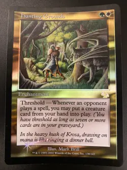 FOIL Hunting Grounds 138/143 MTG Judgement Set Rare NM English - Image 1